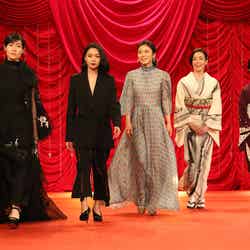 優秀主演女優賞を受賞した（左から）シム・ウンギョン、二階堂ふみ、松岡茉優、宮沢りえ、吉永小百合（C）日本アカデミー賞協会