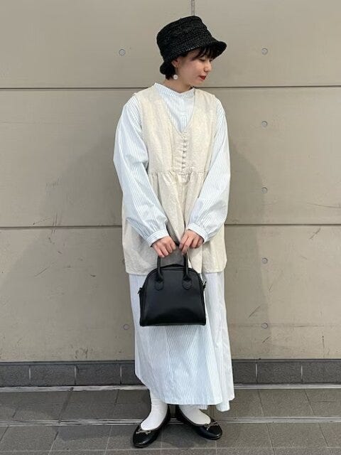 シャツワンピ　コーデ