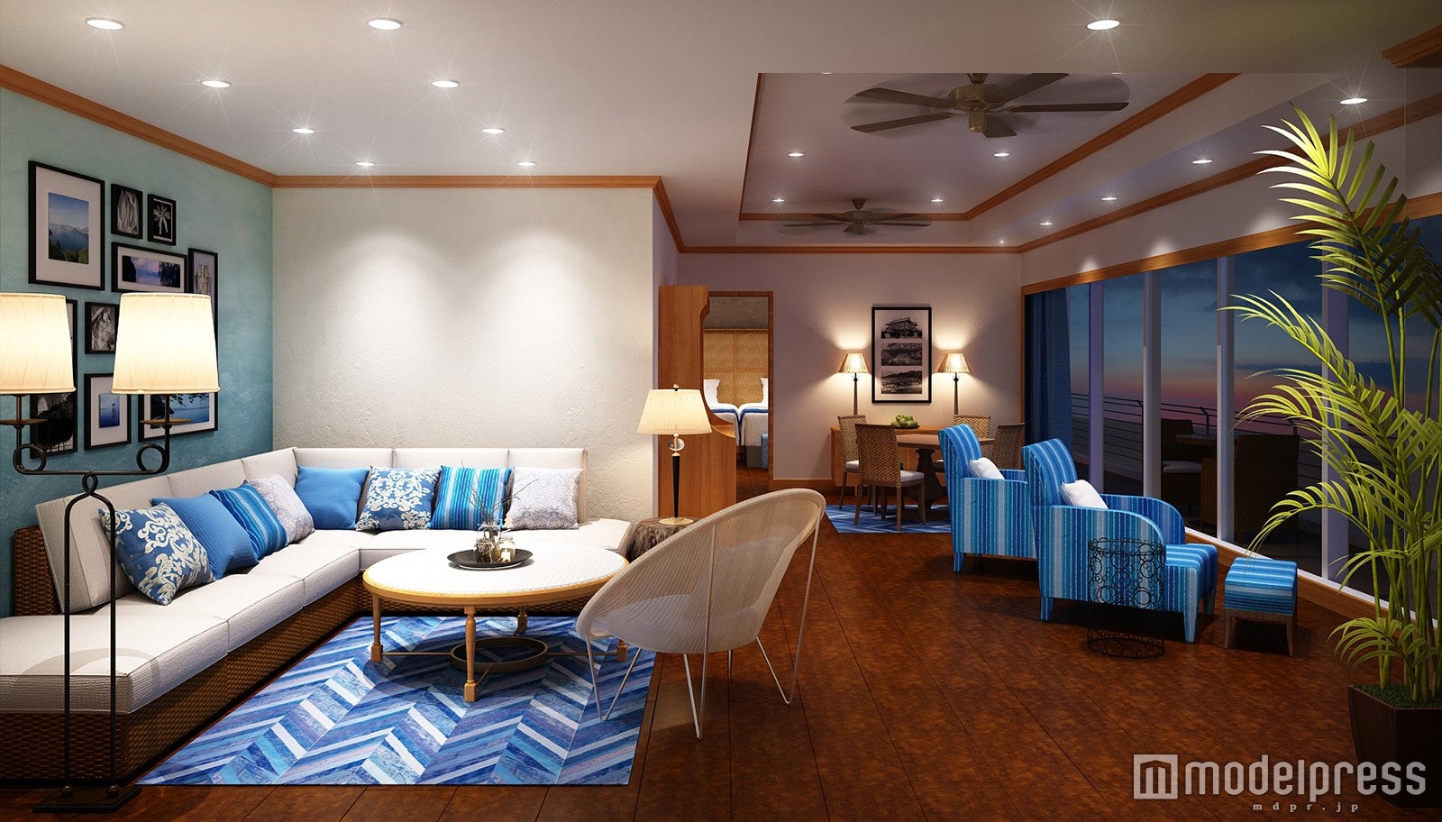 「Aqua」ロイヤルスイート イメージ／画像提供：琵琶湖ホテル