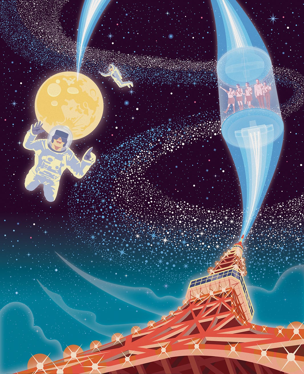 東京タワーで初のVRプラネタリウム 恋人と手つなぎ宇宙デートが可能に