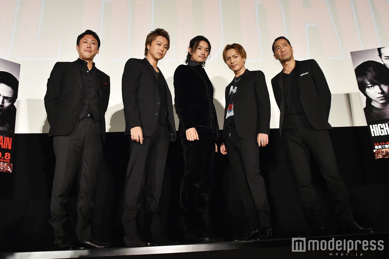 （左から）山口雄大監督、TAKAHIRO、斎藤工、登坂広臣、HIRO（C）モデルプレス