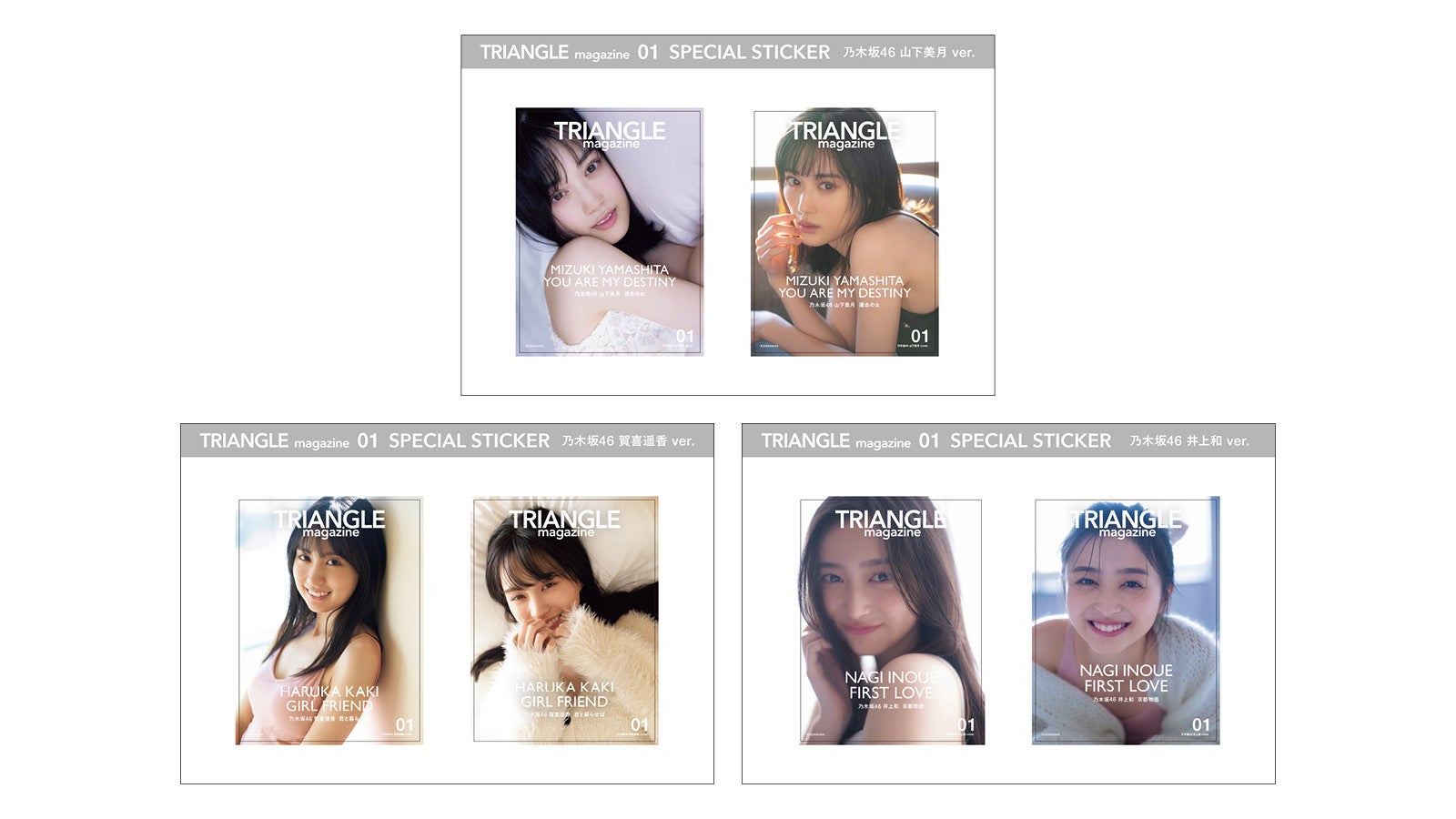 「TRIANGLE magazine 01」付録ステッカー（講談社）撮影／中村和孝