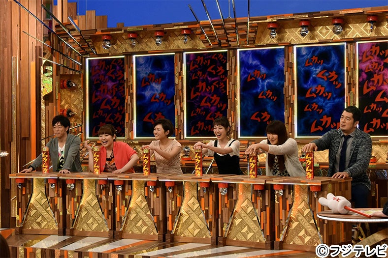 （左より）陣内智則、柳原可奈子、三田寛子、戸田恵梨香、北斗晶、高田延彦／4月6日放送分より