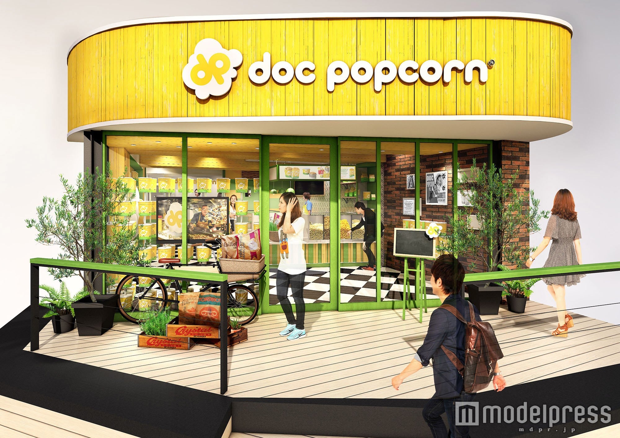 「Doc Popcorn（ドックポップコーン）」店舗外観イメージ