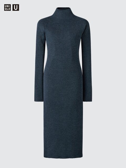 3Dニットメリノブレンドワンピース 2025冬ユニクロ値下げ3Dニットメリノブレンドワンピース