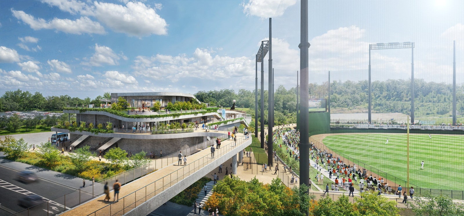 飲食施設と水族館がブリッジでつながる（イメージ）／提供素材