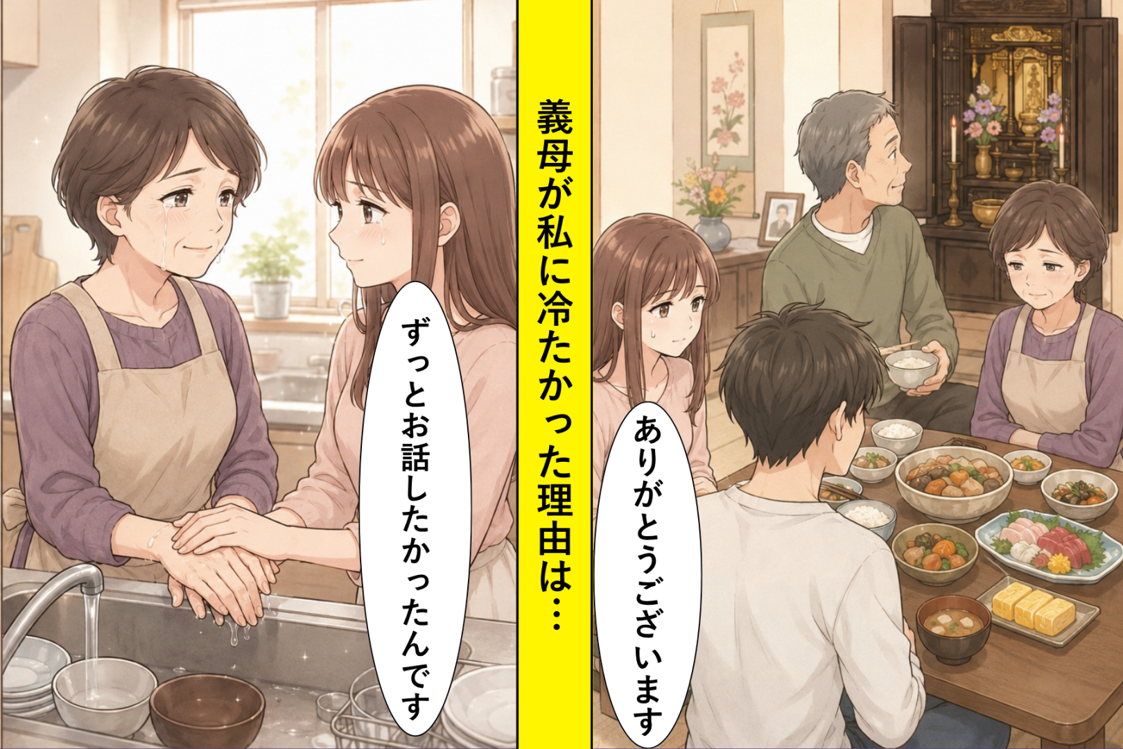 「お前さん、母さんの若い頃に似てるなあ」義父の一言で、私と義母の距離が変わった日