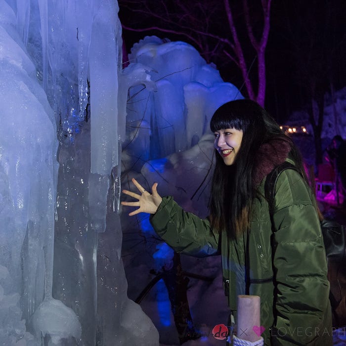 目的の「氷の絶景」へ(写真提供:MBS)