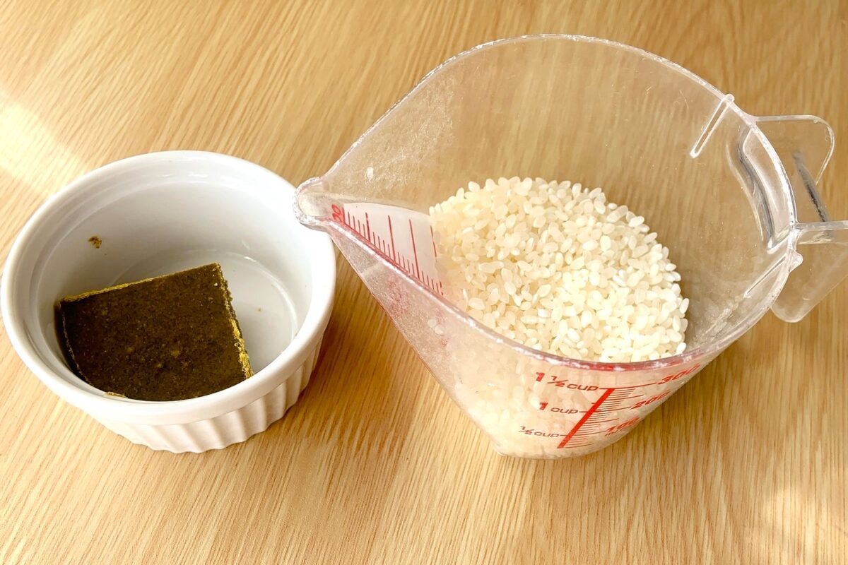 レンジでリゾット