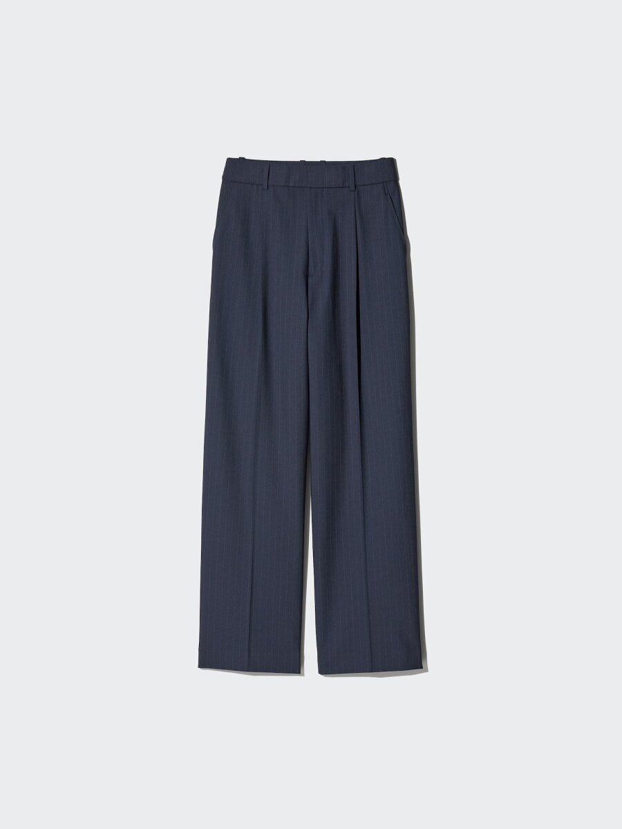 2026ユニクロ大人女性おすすめタックワイドパンツ