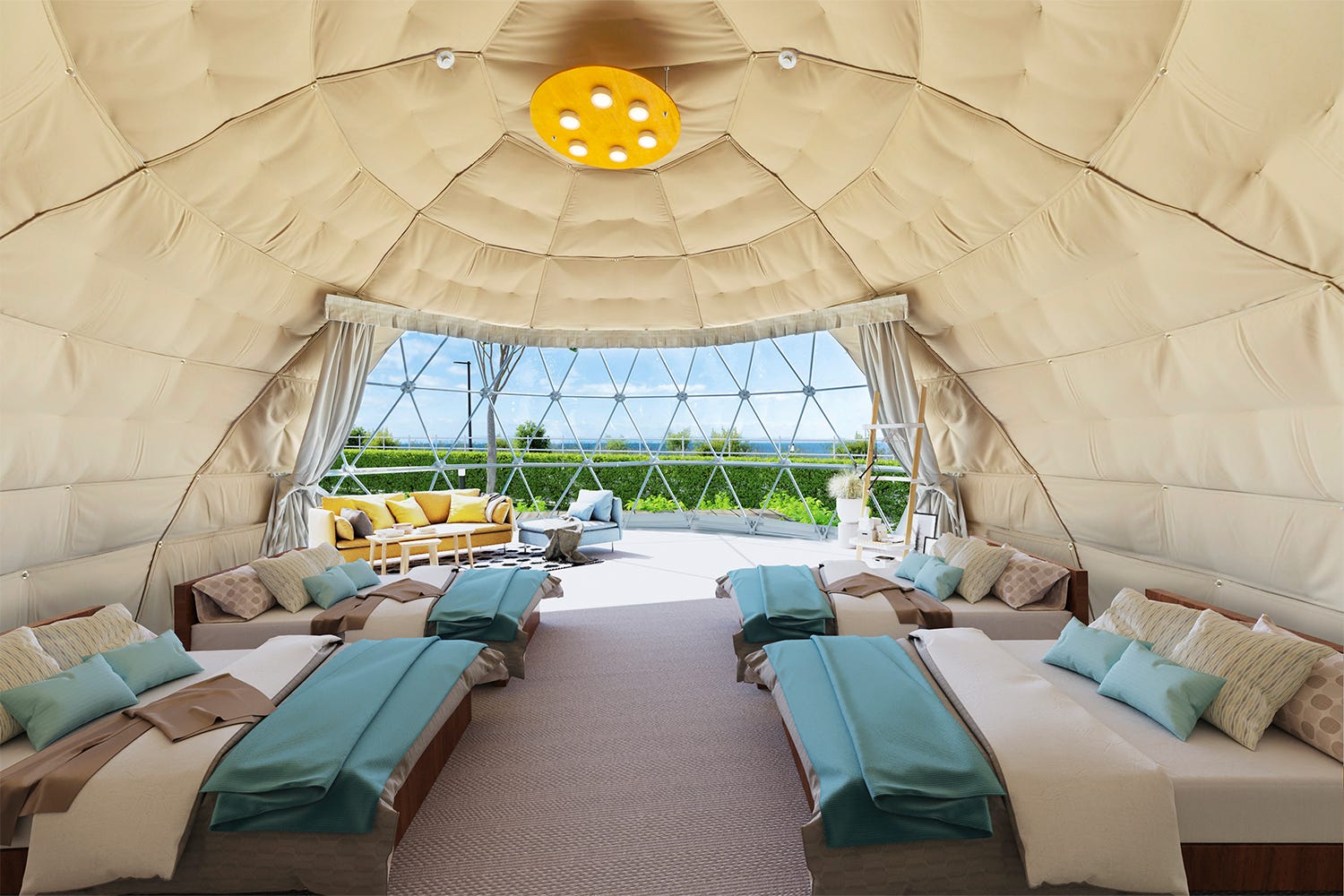 広島「グランヴィレッジ瀬戸内しまなみ」海に浮かぶ小島で愛犬とグランピング