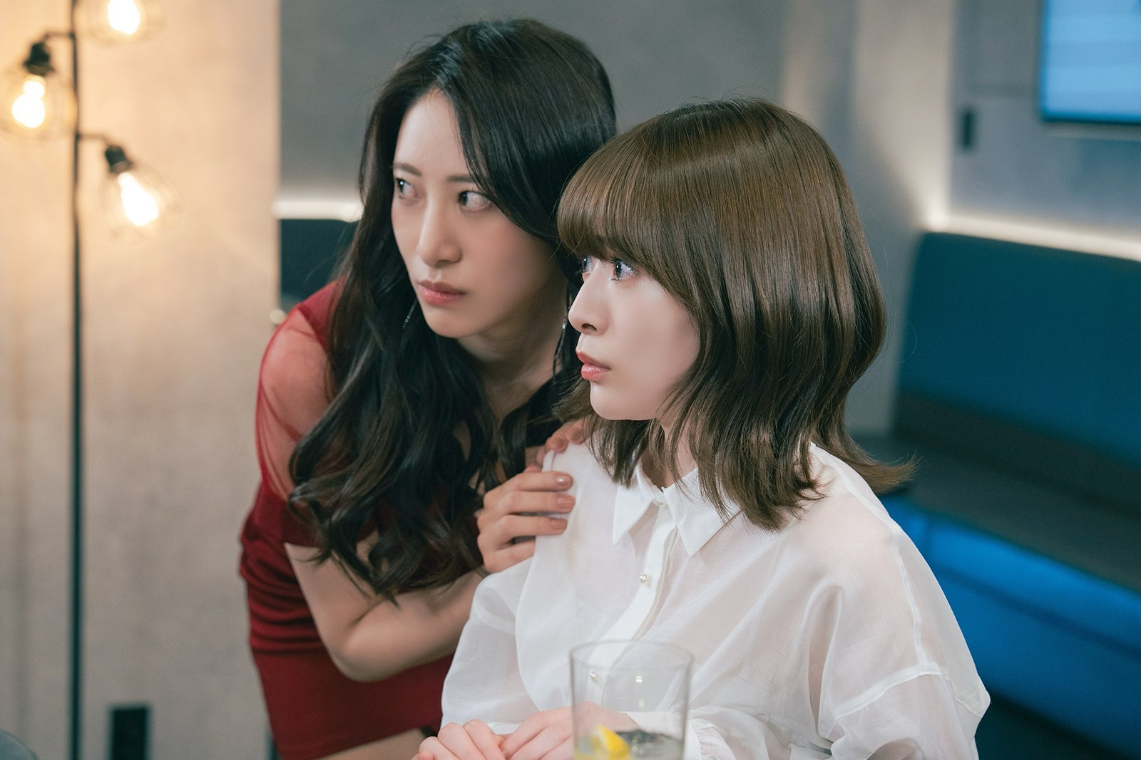 染谷有香、優希美青（C）「彩香ちゃんは弘子先輩に恋してる 2nd Stage」製作委員会・MBS／第4話より