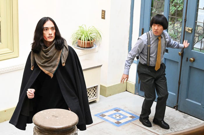 栗原類、本田力「今日からヒットマン」第5話より(C)テレビ朝日