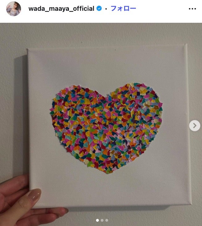 和田まあや作のちぎり絵／和田まあやInstagramより