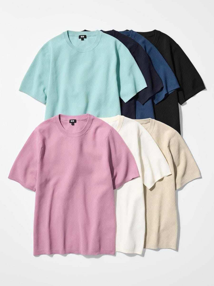 2026春夏ユニクロ大人女性おすすめウォッシャブルミラノリブニットTシャツ
