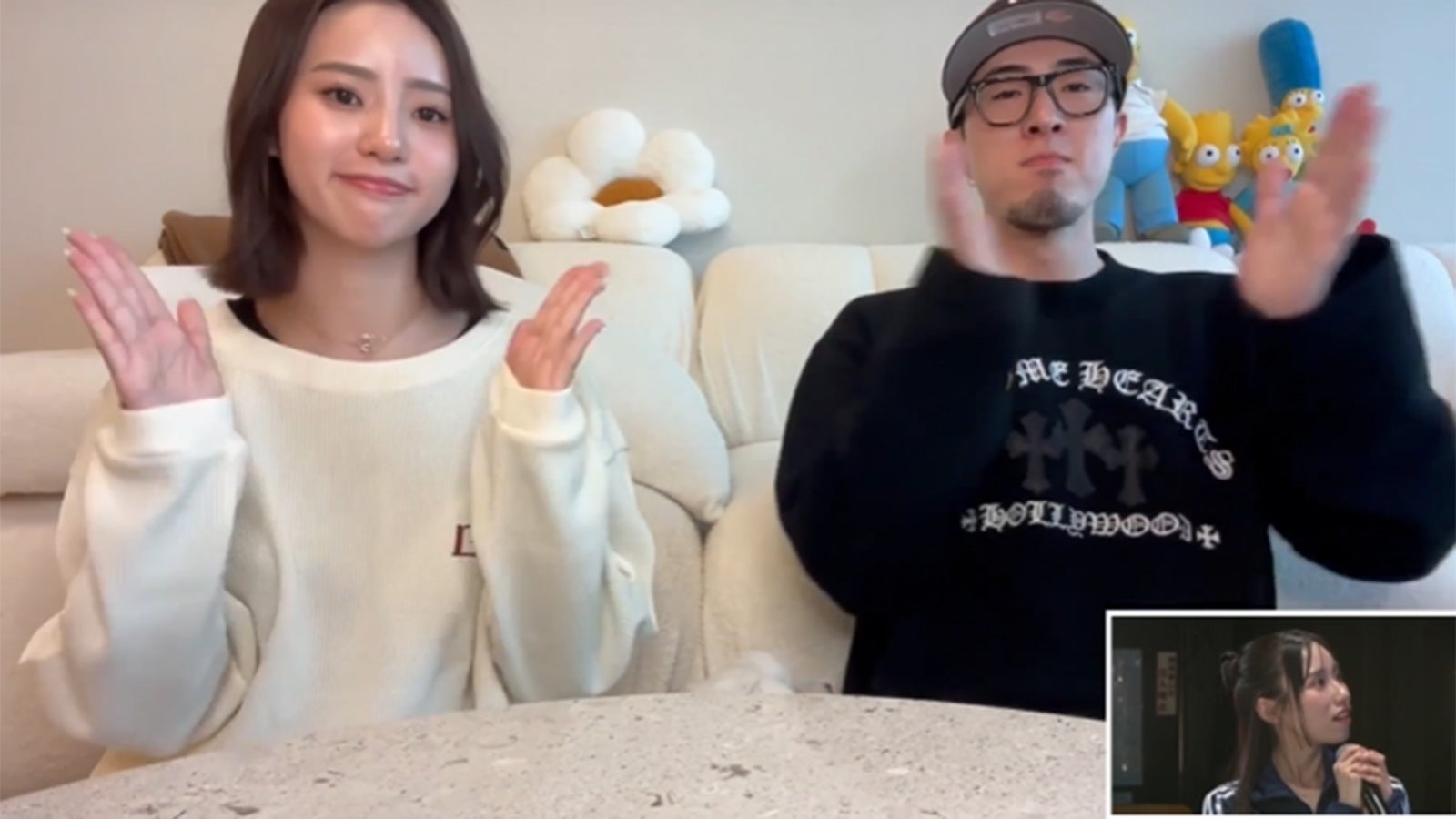 ばんばんざいへメッセージを送った中町兄妹（提供写真）