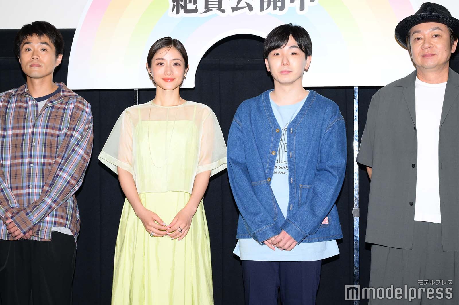 細川岳、石原さとみ、森優作、吉田恵輔監督（C）モデルプレス