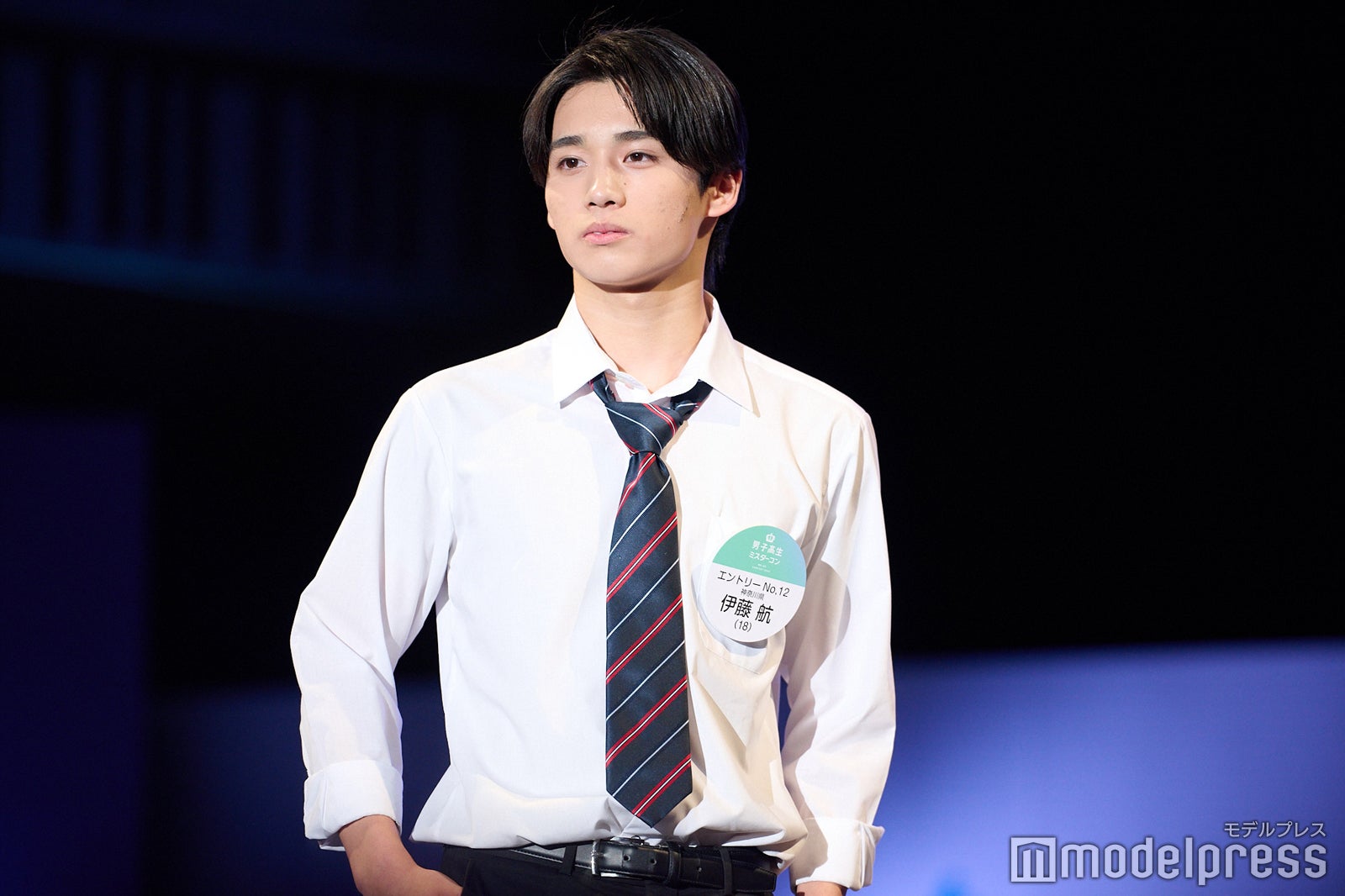 伊藤航くん「男子高生ミスターコン2023」ファイナル審査の様子（C）モデルプレス