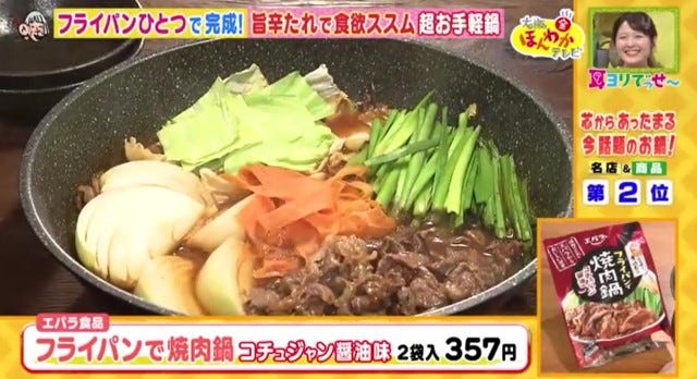 野菜と煮込んで完成した焼肉鍋