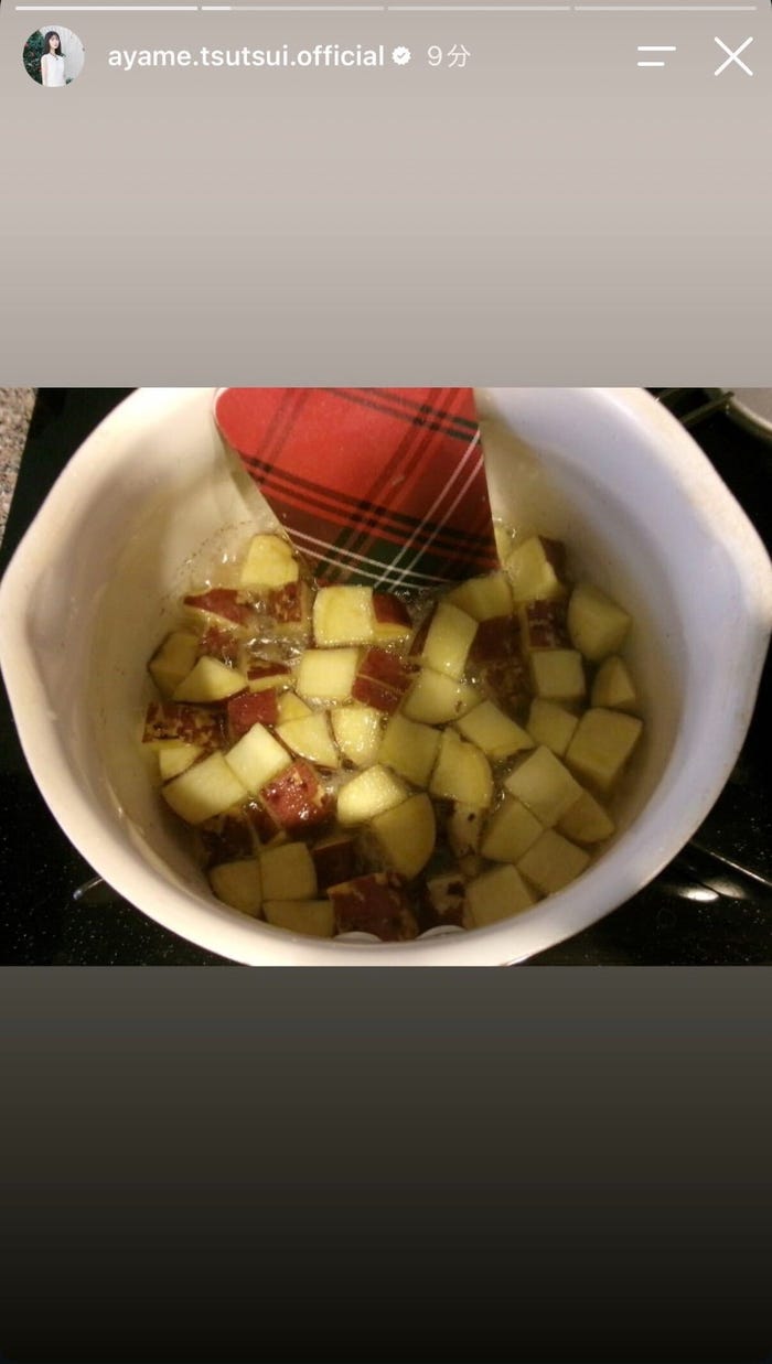筒井あやめInstagramストーリーズより