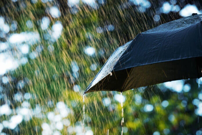 雨傘の横持ち