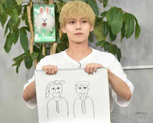 Da-iCE岩岡徹、個性的タッチで描いた大物2人とは「フランスパン乗っけてる人とエビフライ乗っけてる人」とツッコまれる