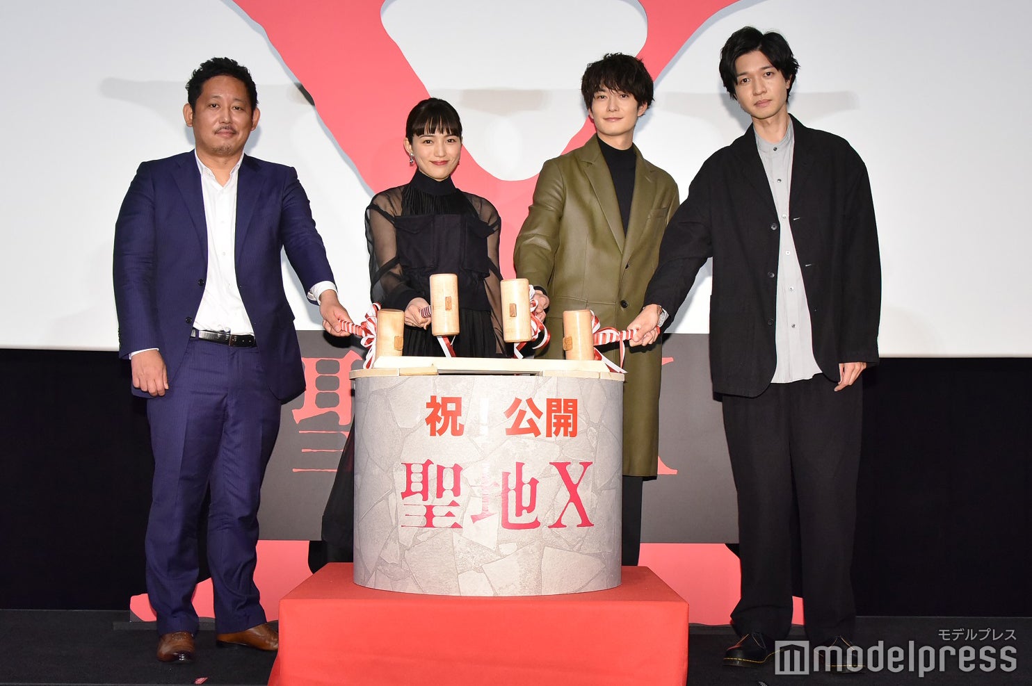 入江悠監督、川口春奈、岡田将生、薬丸翔 （C）モデルプレス