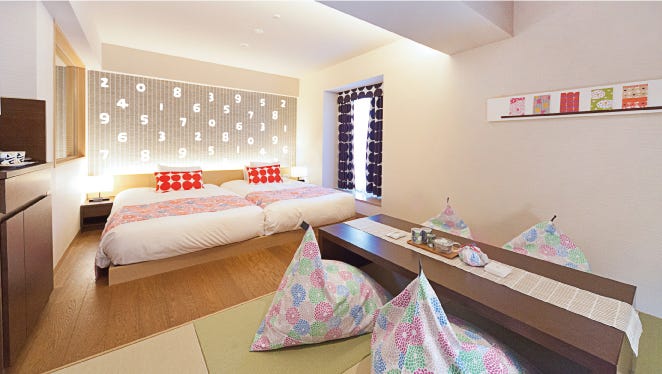 ポップなデザインが可愛い!京都に期間限定“SOU・SOU”コラボルームが登場