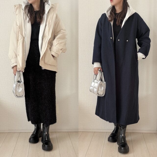 GUヘビーウェイトスウェットフルジップパーカとアウターのNG＆OKコーデ