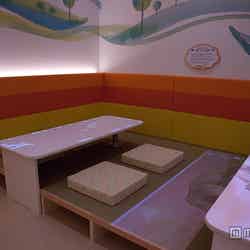 子どもたちが最新のデジタルテクノロジーを使って自由に遊べる「学ぶ!未来の遊園地」の一部