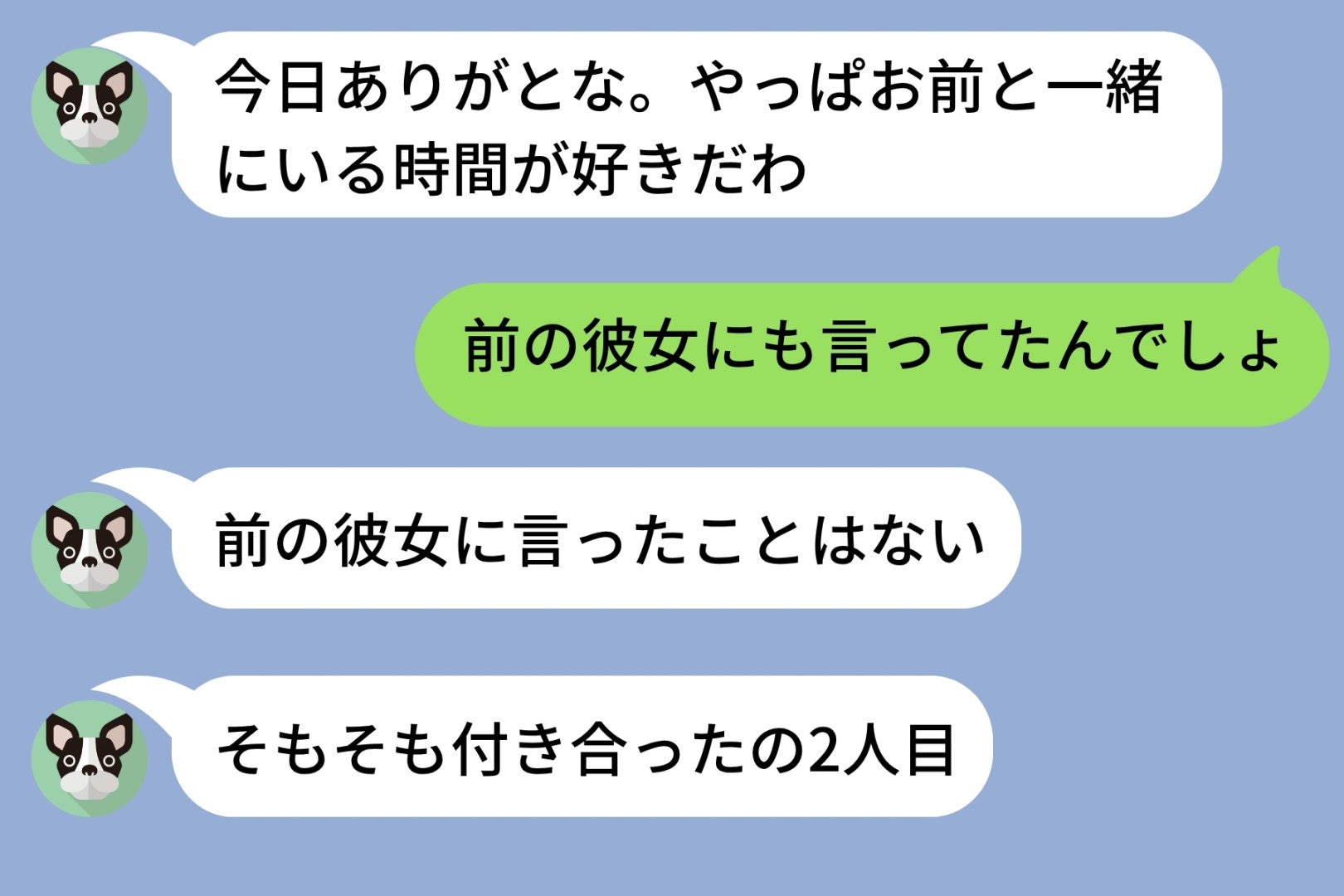 「前の彼女にも言ってたんでしょ」と返した夜→彼の正直な答えにそっちのほうがショックだった
