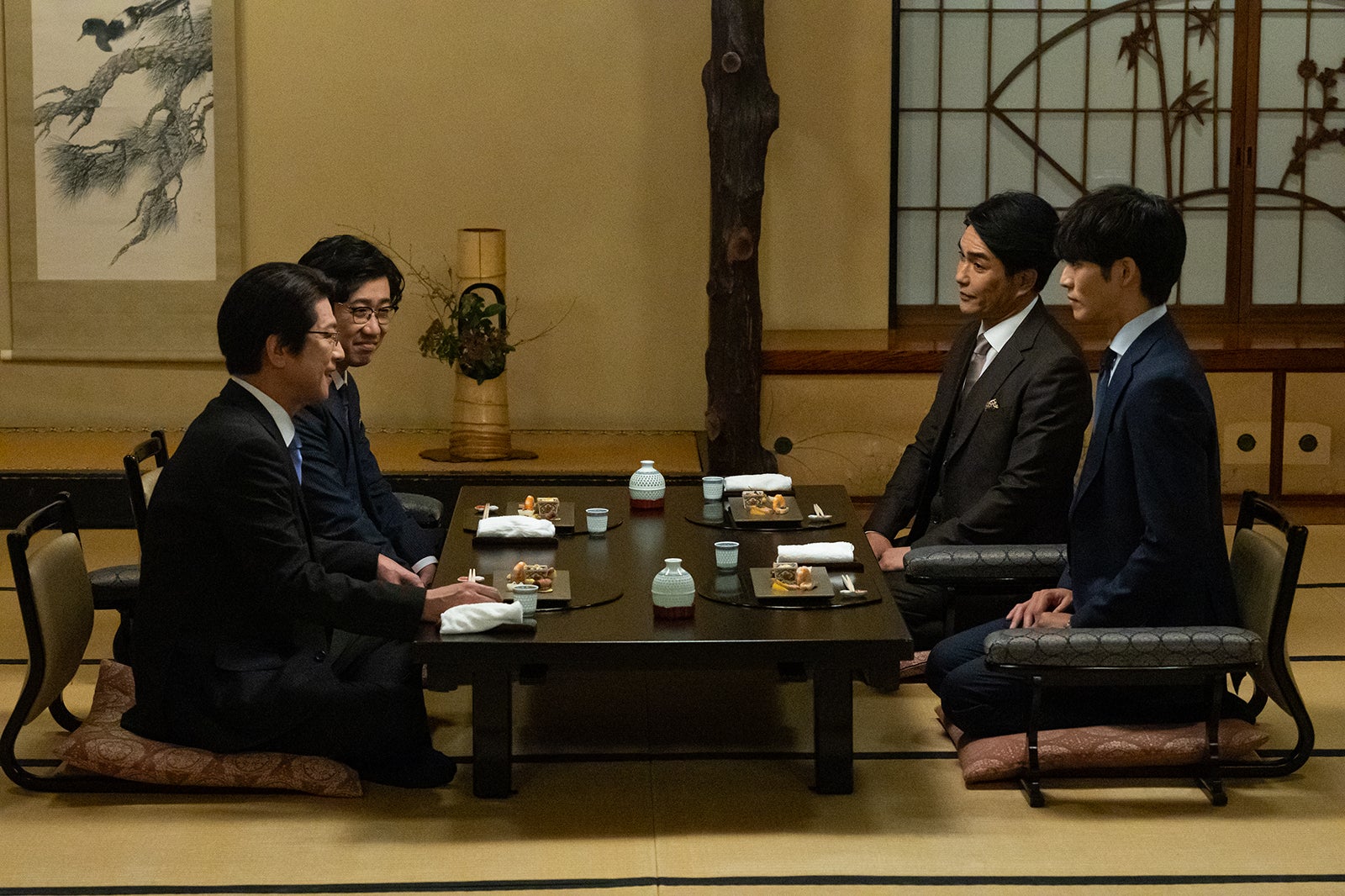 及川光博、林泰文、北村一輝、松坂桃李「御上先生」最終話（C）TBS