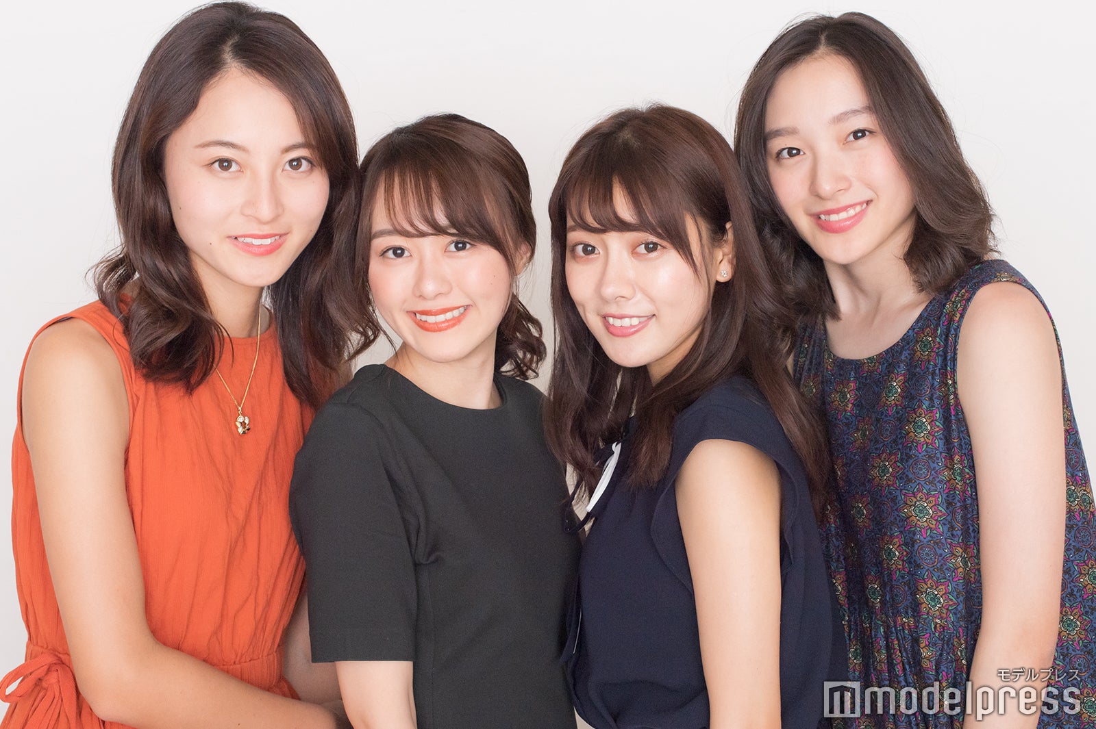 （左から）長谷川慧、奥平真衣、小滝日菜乃、西辻未侑（C）モデルプレス