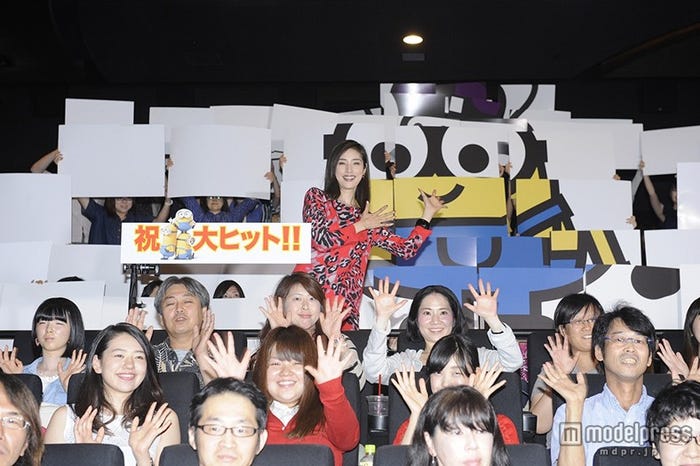 映画『ミニオンズ』の大ヒット御礼舞台挨拶の様子/天海祐希