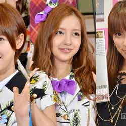AKB48劇場での卒業公演が決定した（左から）篠田麻里子、板野友美、秋元才加