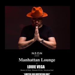完全招待制パーティー「Manhattan Lounge」に米グラミー賞アーティスト「Louie Vega / ルイベガ」が登場