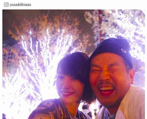 木下優樹菜バースデー、フジモンとの2ショットに「イルミネーションよりまぶしい」の声