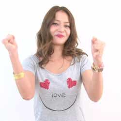 竹下玲奈(YouTube動画「MORE×MOREモデルズ 応援メッセージ」より)