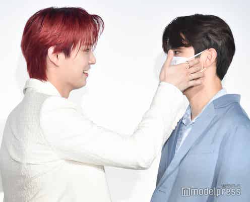 JO1白岩瑠姫、河野純喜と至近距離で劇中シーン再現<夜が明けたら、いちばんに君に会いにいく>