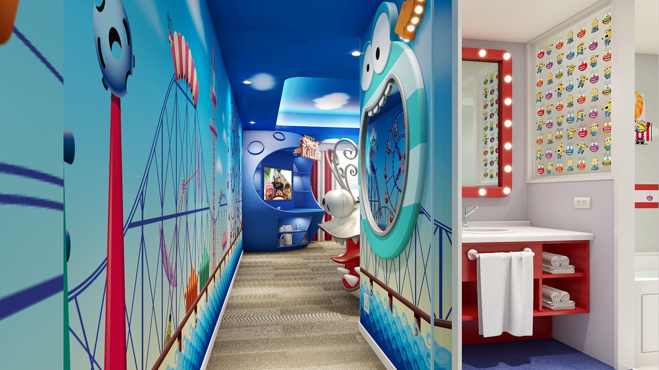 「ミニオンルーム 3 ～ 思い出の遊園地『スーパー・シリー・ファンランド』～」イメージ（提供画像）