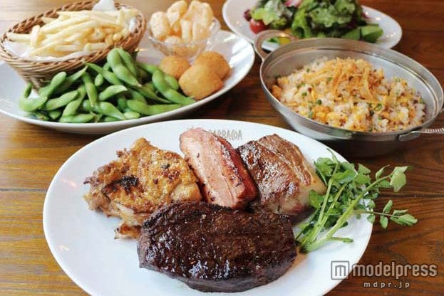ブラジル料理を堪能／写真提供：バルバッコア