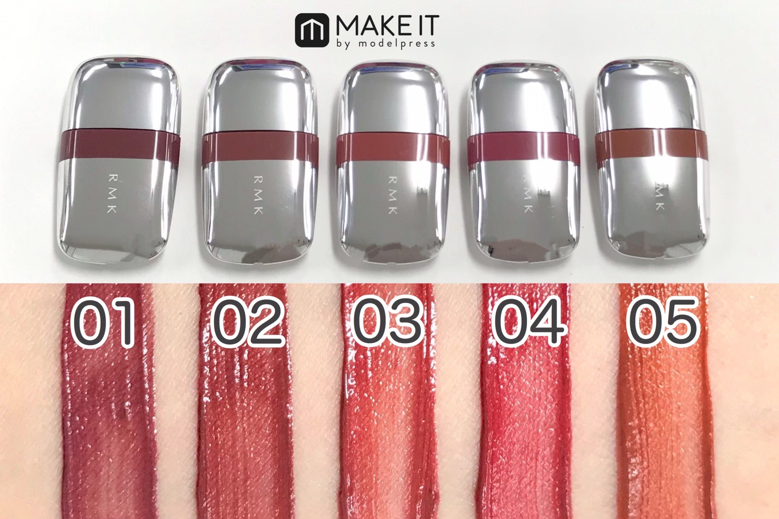 RMK／ストーンブロッサム リップス／限定5色／各3,500円（税抜） (C)メイクイット