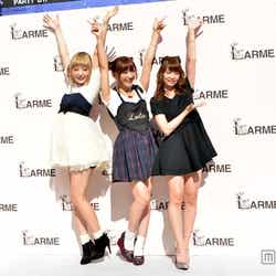 (左から)AMO、菅野結以、永尾まりや