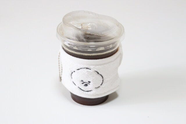 セリア もこもこカップスリーブ 使用例 コールド セリア もこもこカップスリーブ 使用例 コールド