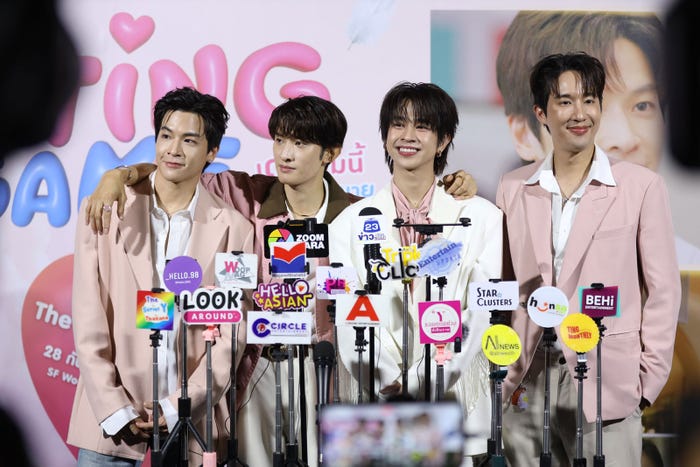 マーチ=チュターウット・パッタラガムポン、向井康二、フルーク=ナタット、ユド=タンタット(C)datinggame2025