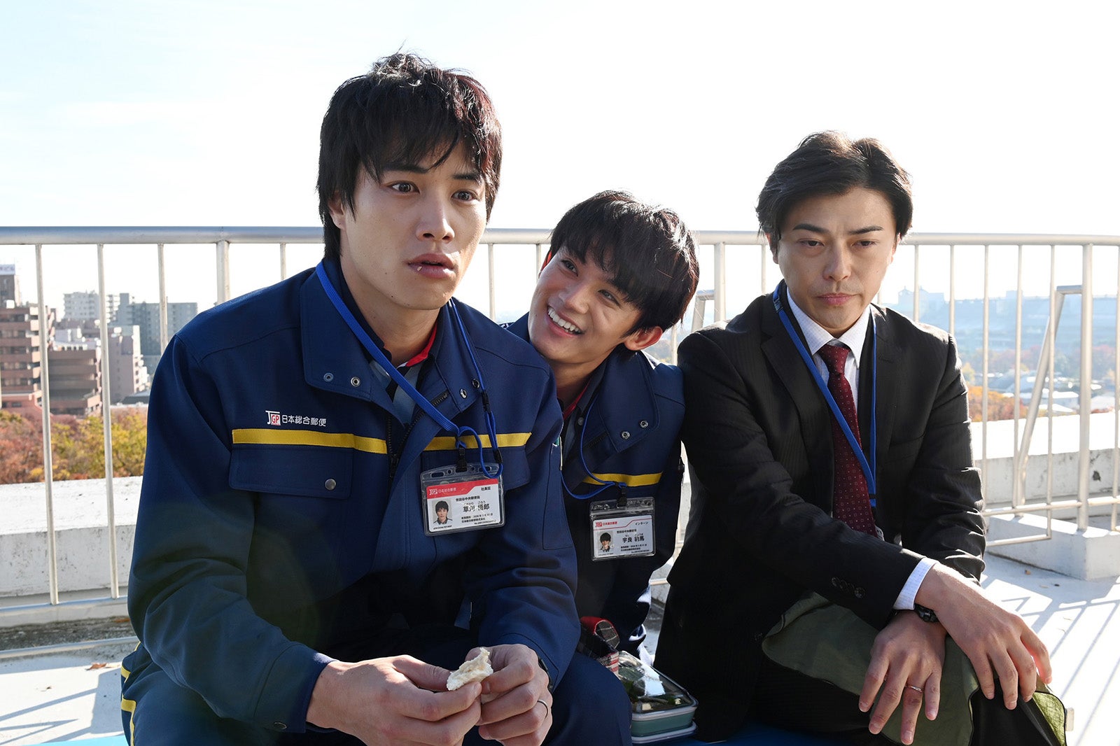 鈴木伸之、藤原大祐、勝地涼／「忍者に結婚は難しい」第1話（C）フジテレビ