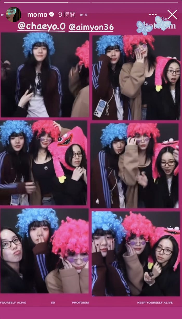 モモInstagramストーリーズより