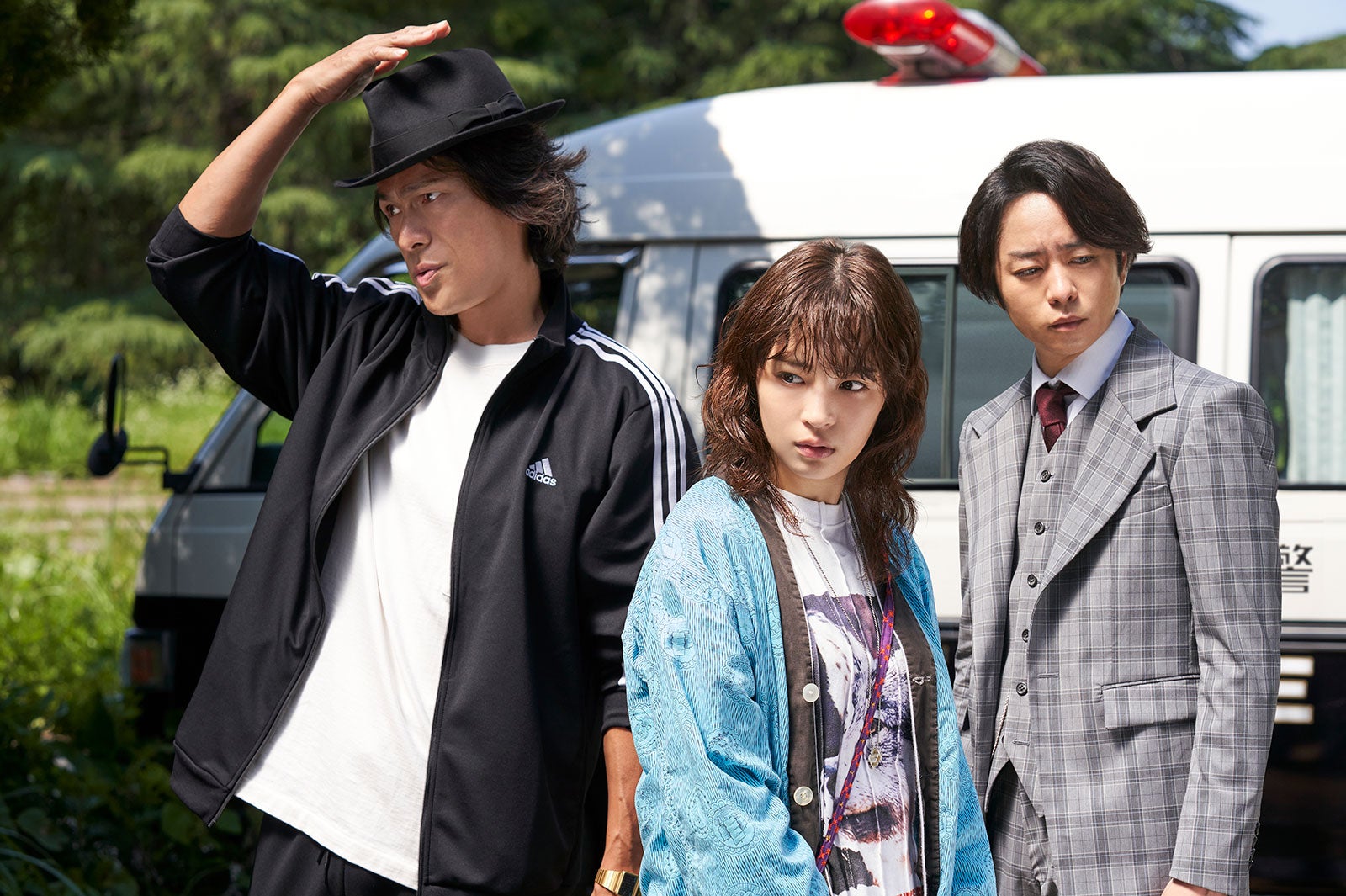 江口洋介、広瀬すず、櫻井翔（C）2023 映画「ネメシス」製作委員会