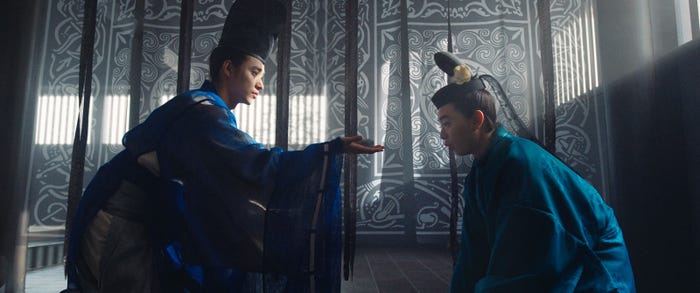 山崎賢人、染谷将太「陰陽師0」場面写真(C)2024映画「陰陽師0」製作委員会