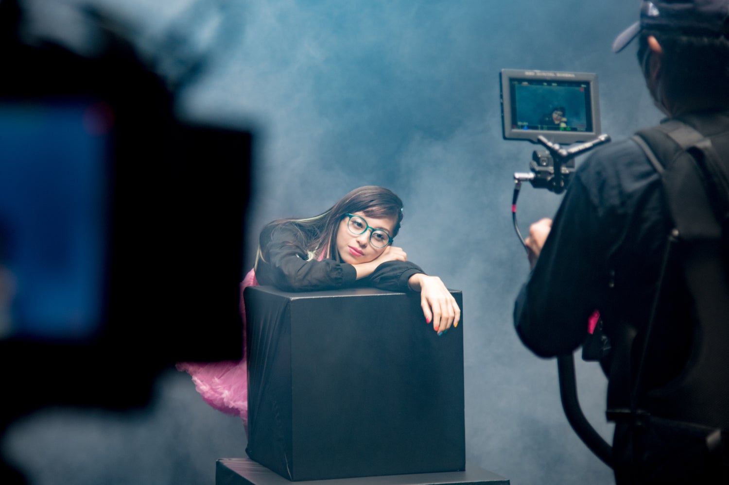 中条あやみ／撮影風景 （提供写真）